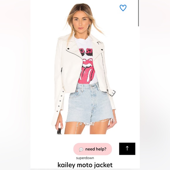 Superdown - Kailey Moto Jacket (white) XS - Picture 1 of 4